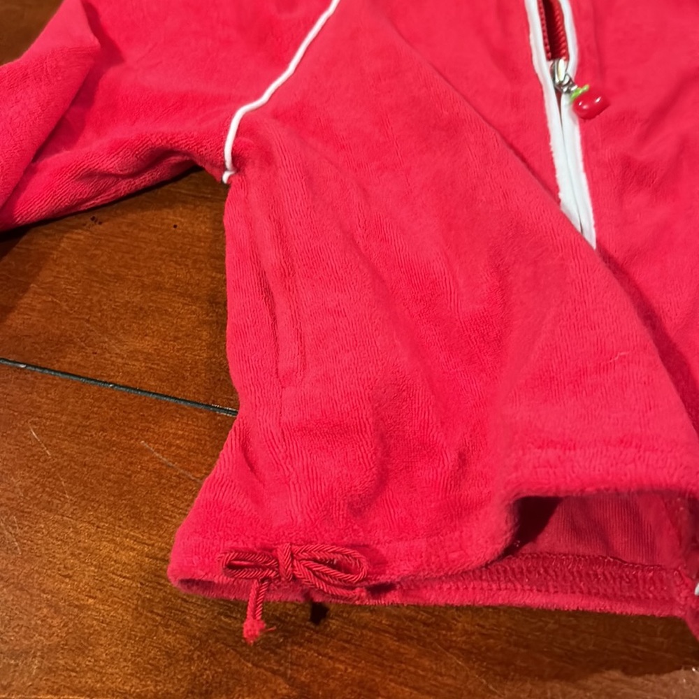 NWT Gymboree Candy Apple Red Piped Terry Zippered Jacket 2004 Size 3 - Picture 7 of 15